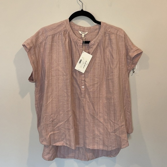 SPLENDID Priya Button Down Top in Pink Lotus NWT - Picture 3 of 7